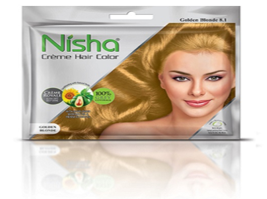 Nisha Crème Hair Color Golden Blonde